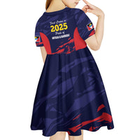 Caribbean Cricket Antigua and Barbuda Kid Short Sleeve Dress History Begins Now - Wonder Print Shop