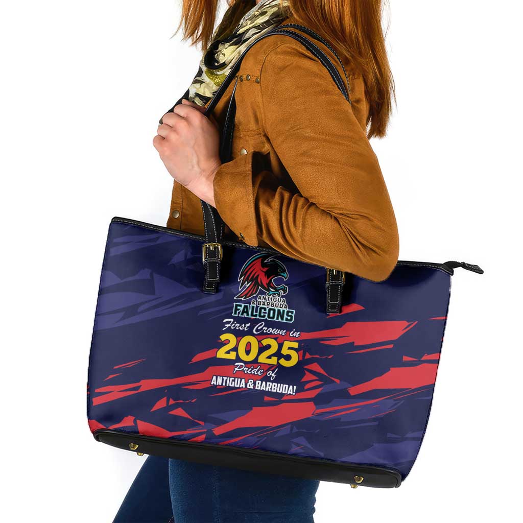Caribbean Cricket Antigua and Barbuda Leather Tote Bag History Begins Now - Wonder Print Shop