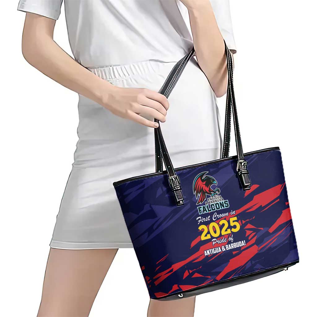 Caribbean Cricket Antigua and Barbuda Leather Tote Bag History Begins Now - Wonder Print Shop