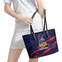 Caribbean Cricket Antigua and Barbuda Leather Tote Bag History Begins Now - Wonder Print Shop