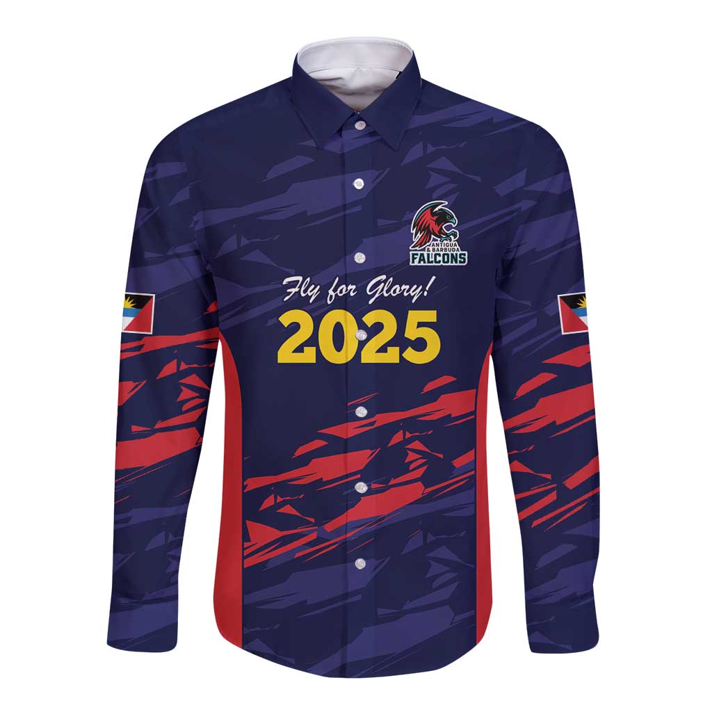 Caribbean Cricket Antigua and Barbuda Long Sleeve Button Shirt History Begins Now - Wonder Print Shop