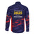 Caribbean Cricket Antigua and Barbuda Long Sleeve Button Shirt History Begins Now - Wonder Print Shop