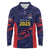 Caribbean Cricket Antigua and Barbuda Long Sleeve Polo Shirt History Begins Now - Wonder Print Shop