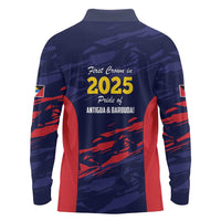 Caribbean Cricket Antigua and Barbuda Long Sleeve Polo Shirt History Begins Now - Wonder Print Shop