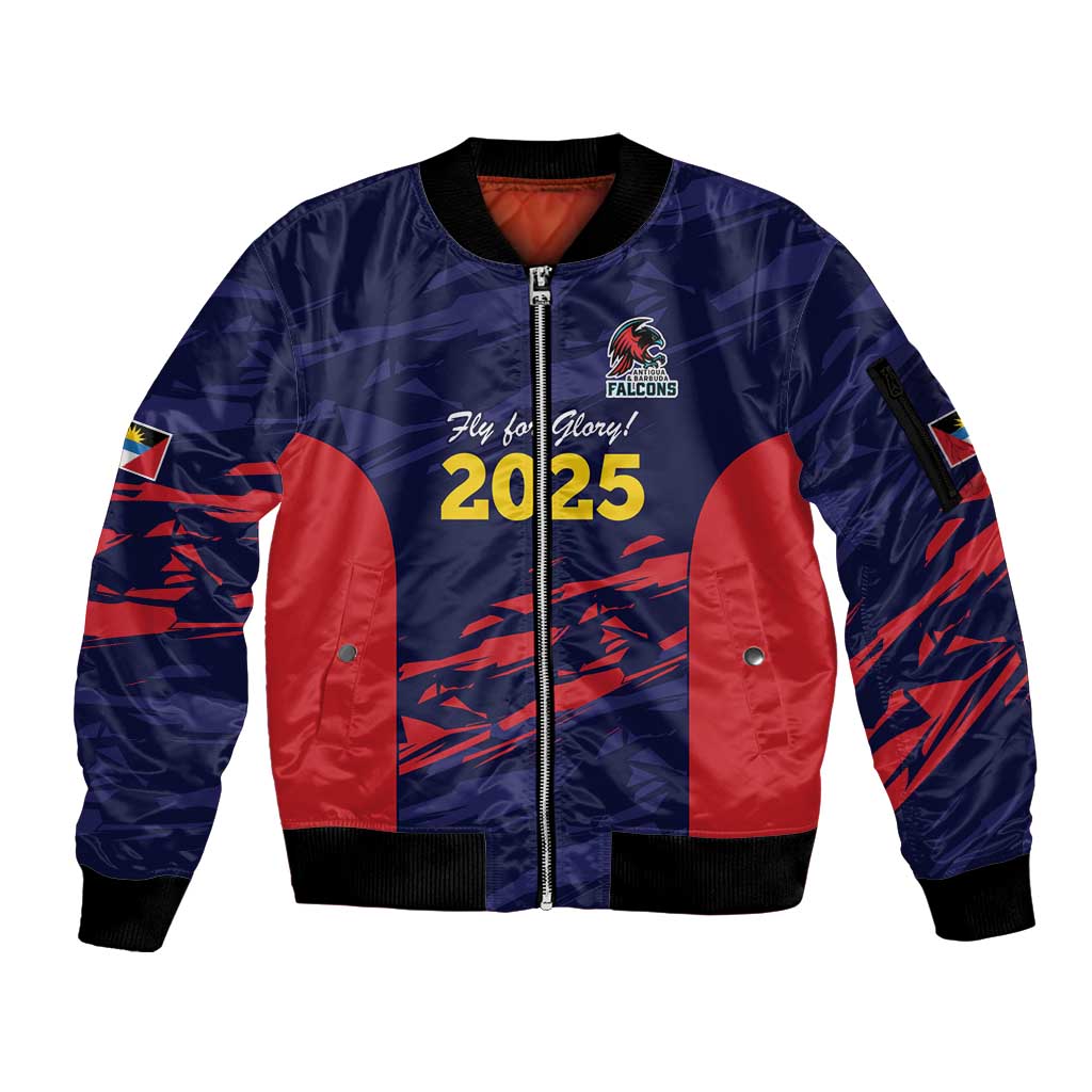 Caribbean Cricket Antigua and Barbuda Sleeve Zip Bomber Jacket History Begins Now - Wonder Print Shop