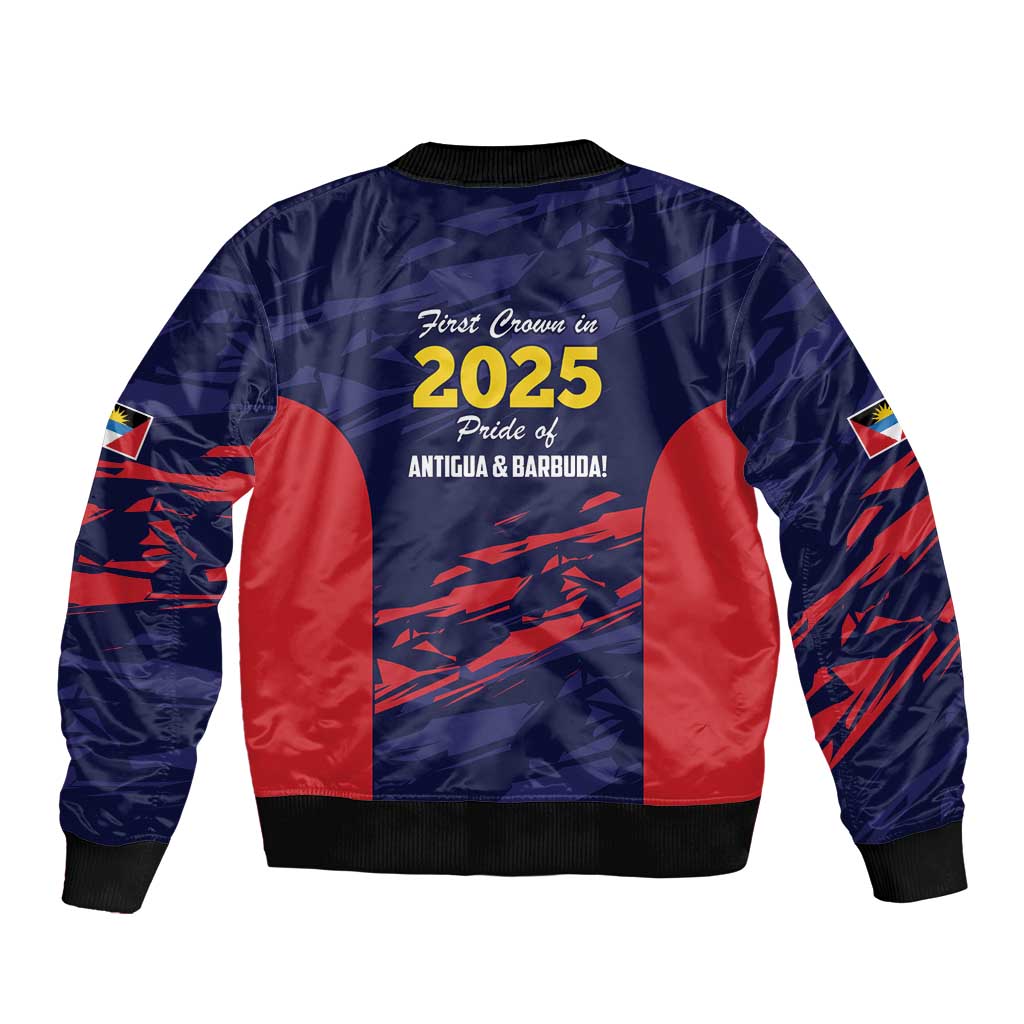 Caribbean Cricket Antigua and Barbuda Sleeve Zip Bomber Jacket History Begins Now - Wonder Print Shop