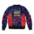 Caribbean Cricket Antigua and Barbuda Sleeve Zip Bomber Jacket History Begins Now - Wonder Print Shop