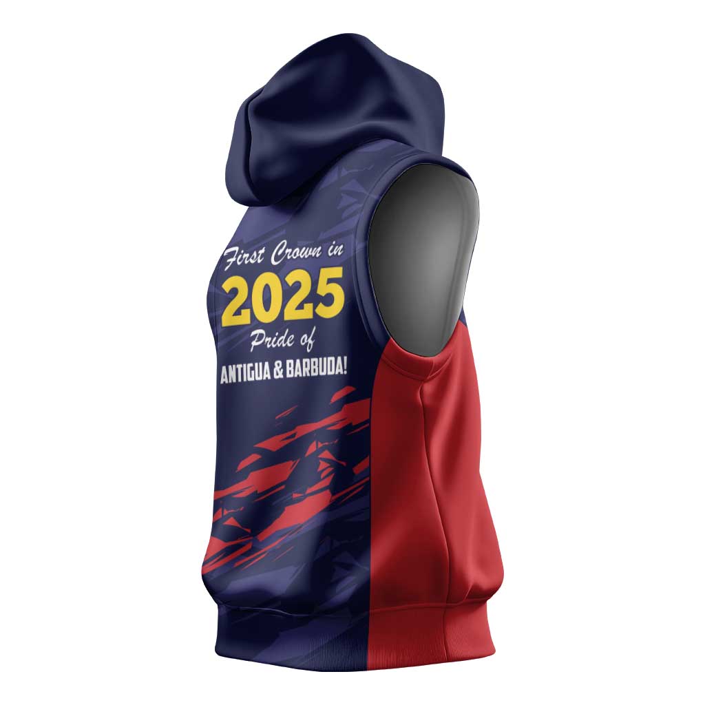 Caribbean Cricket Antigua and Barbuda Sleeveless Hoodie History Begins Now - Wonder Print Shop