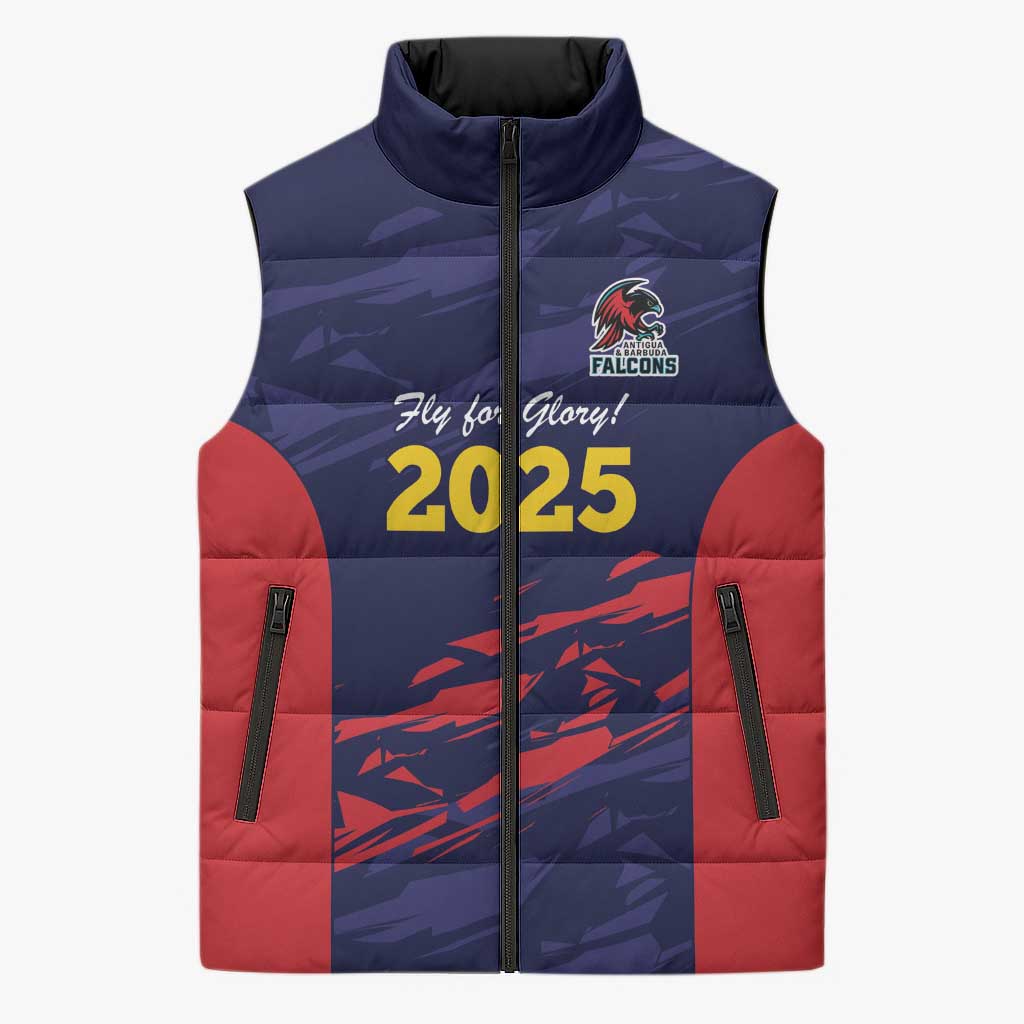 Caribbean Cricket Antigua and Barbuda Sleeveless Puffer Jacket History Begins Now - Wonder Print Shop