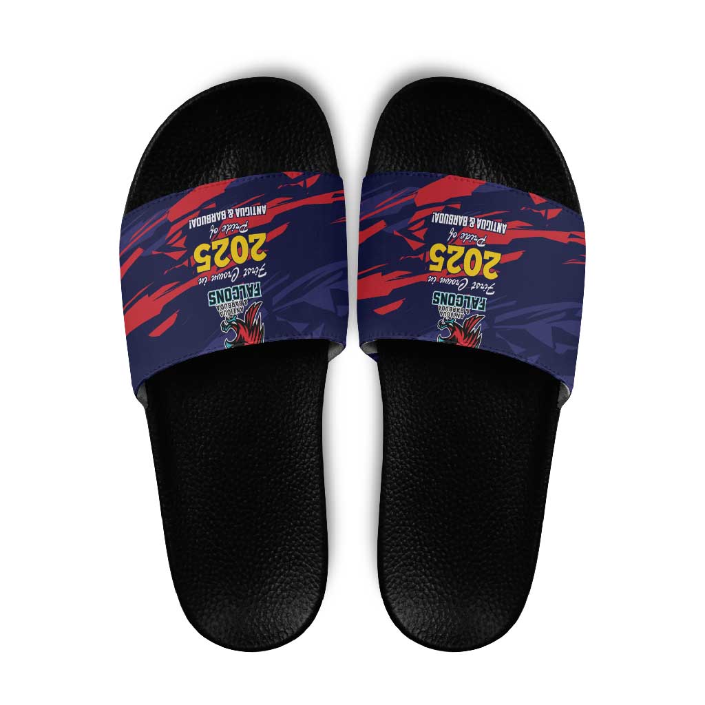 Caribbean Cricket Antigua and Barbuda Slide Sandals History Begins Now - Wonder Print Shop