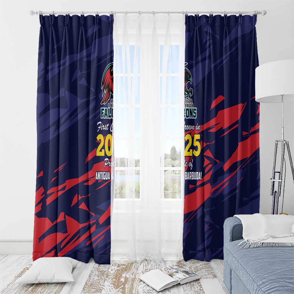 Caribbean Cricket Antigua and Barbuda Window Curtain History Begins Now - Wonder Print Shop