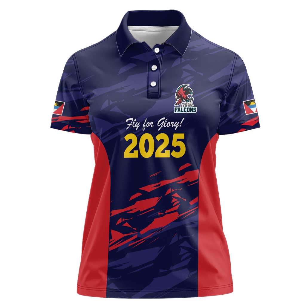 Caribbean Cricket Antigua and Barbuda Women Polo Shirt History Begins Now - Wonder Print Shop