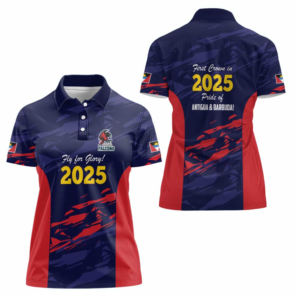Caribbean Cricket Antigua and Barbuda Women Polo Shirt History Begins Now - Wonder Print Shop