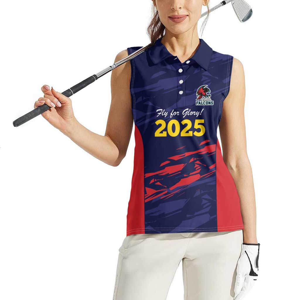 Caribbean Cricket Antigua and Barbuda Women Sleeveless Polo Shirt History Begins Now - Wonder Print Shop