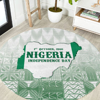 Proudly Nigerian Independence Day 1960 Round Carpet