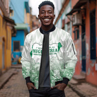 Proudly Nigerian Independence Day 1960 Personalized Sleeve Zip Bomber Jacket