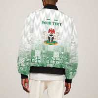 Proudly Nigerian Independence Day 1960 Personalized Sleeve Zip Bomber Jacket