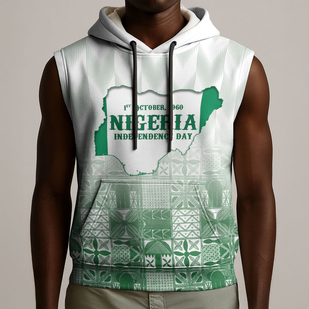 Proudly Nigerian Independence Day 1960 Personalized Sleeveless Hoodie