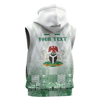 Proudly Nigerian Independence Day 1960 Personalized Sleeveless Zip Hoodie