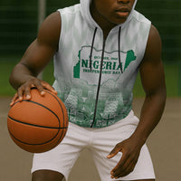 Proudly Nigerian Independence Day 1960 Personalized Sleeveless Zip Hoodie