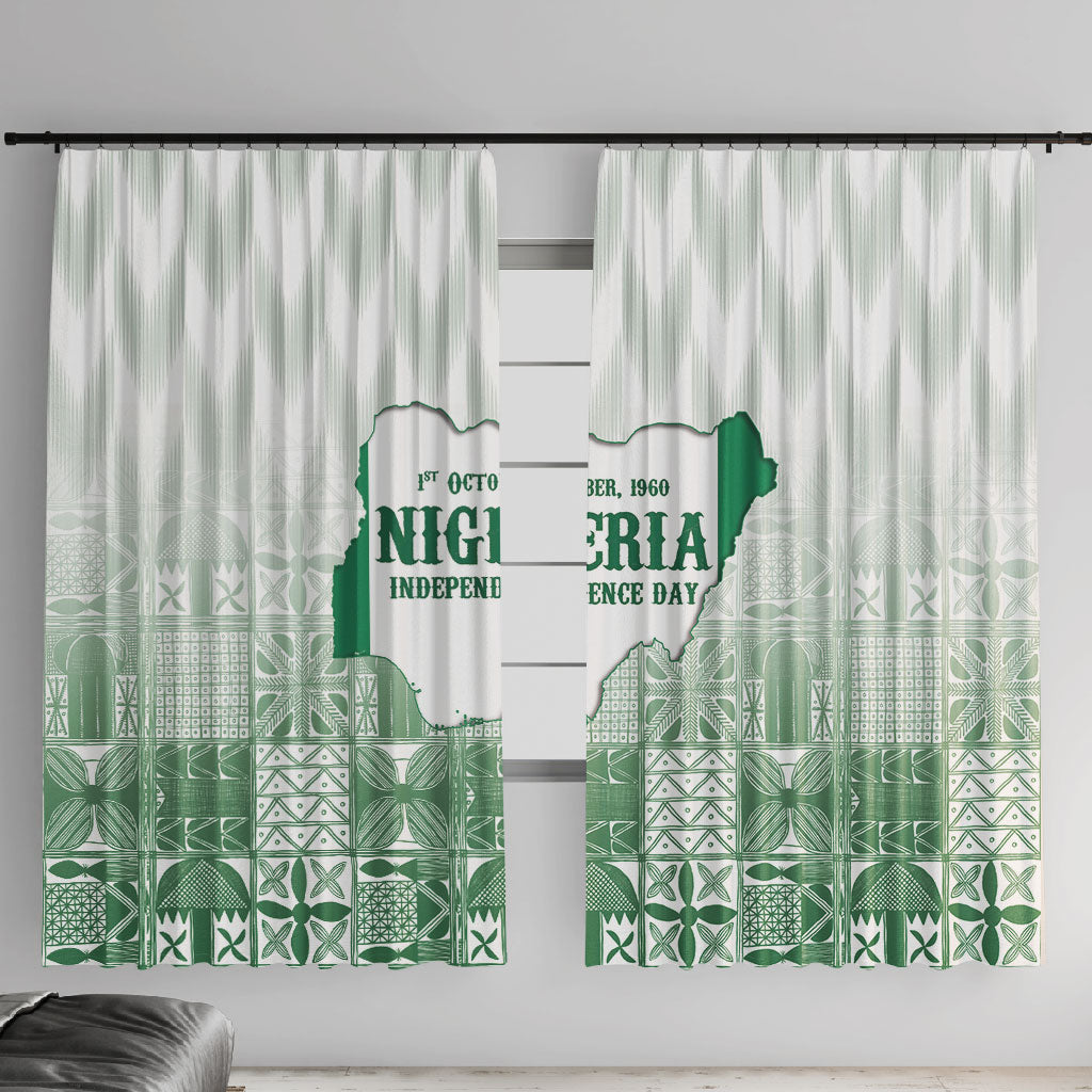 Proudly Nigerian Independence Day 1960 Window Curtain