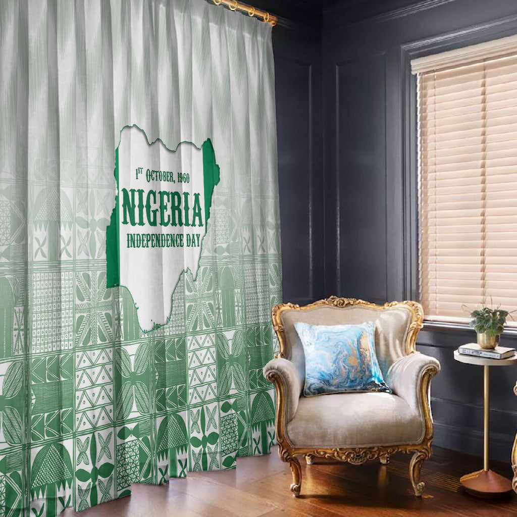 Proudly Nigerian Independence Day 1960 Window Curtain