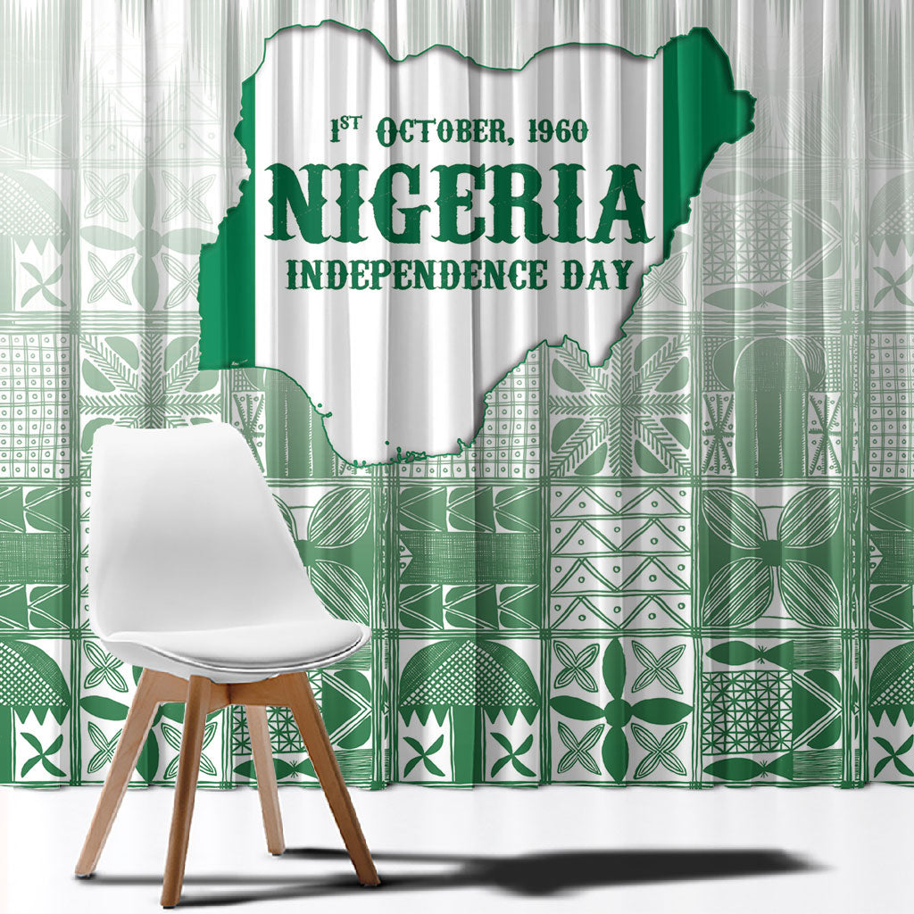 Proudly Nigerian Independence Day 1960 Window Curtain