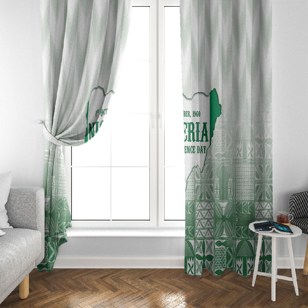 Proudly Nigerian Independence Day 1960 Window Curtain