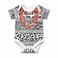 Nigeria Traditional Coral Bead Attire Baby Onesie African Tribal Element Wild Animal Skins