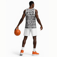 Nigeria Traditional Coral Bead Attire Basketball Jersey African Tribal Element Wild Animal Skins