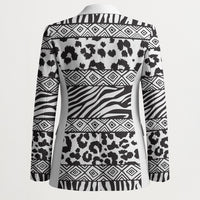 Nigeria Traditional Coral Bead Attire Blazer African Tribal Element Wild Animal Skins