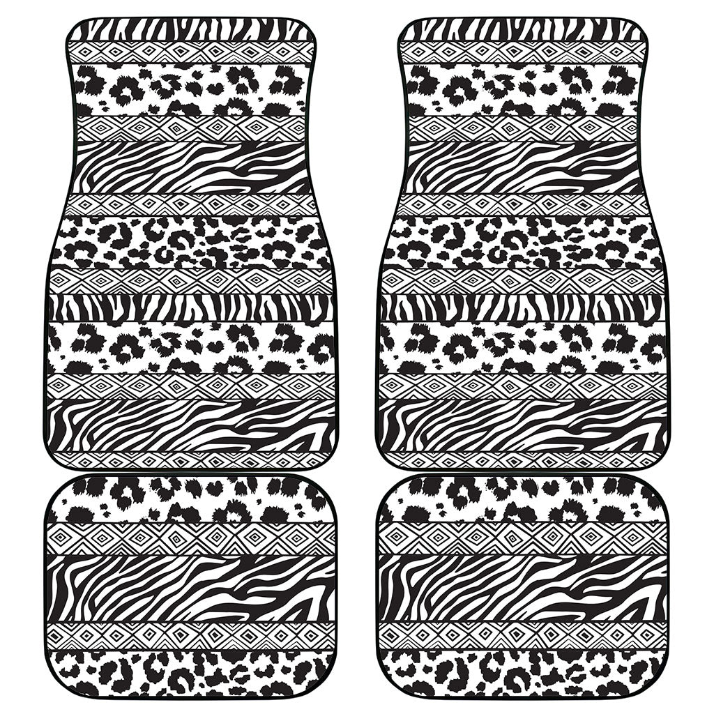 Nigeria Traditional Coral Bead Attire Car Mats African Tribal Element Wild Animal Skins