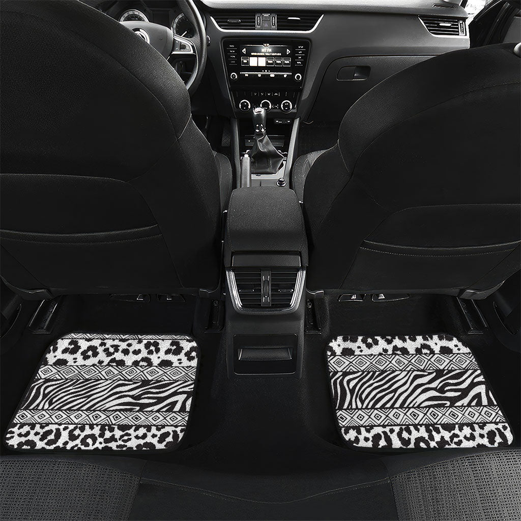 Nigeria Traditional Coral Bead Attire Car Mats African Tribal Element Wild Animal Skins