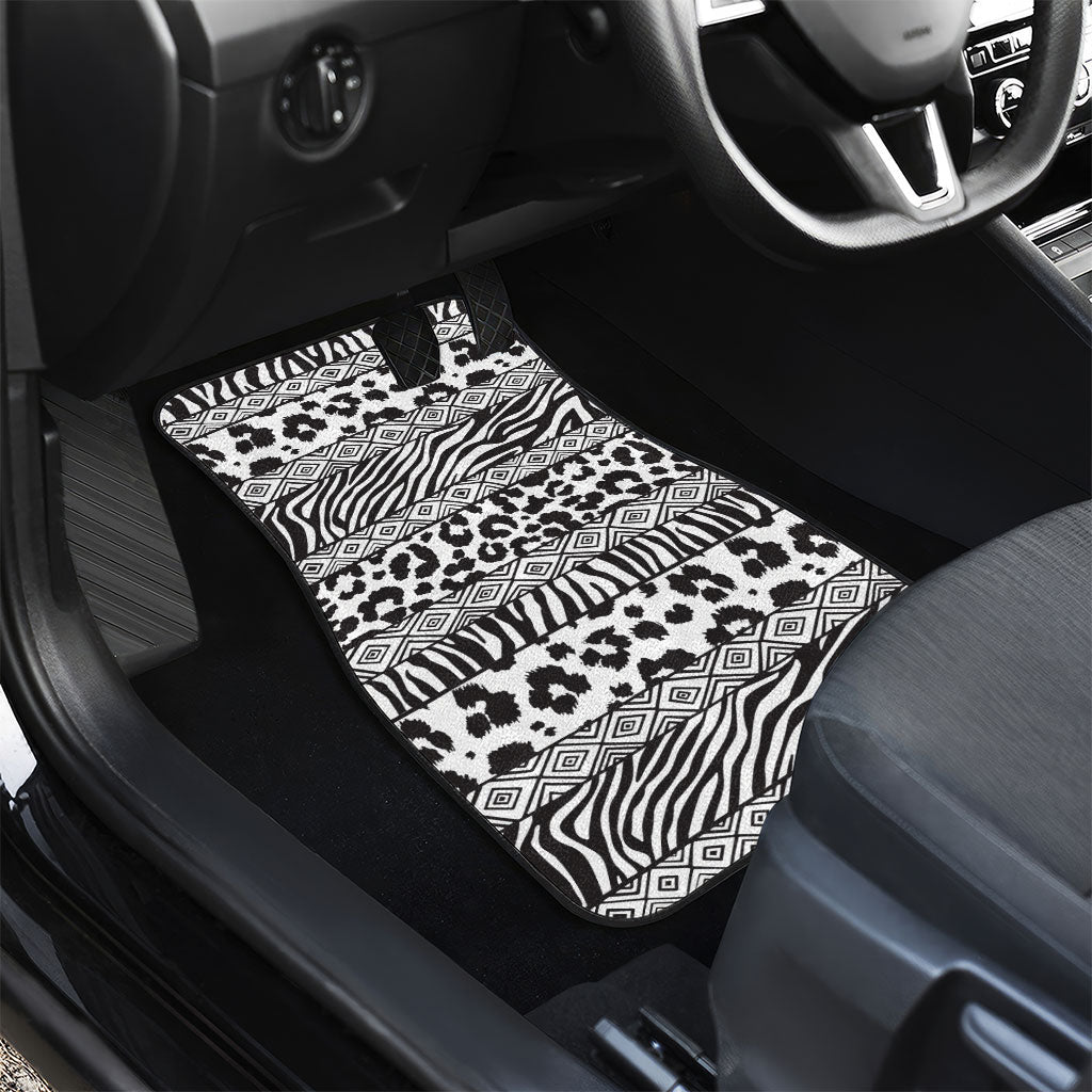 Nigeria Traditional Coral Bead Attire Car Mats African Tribal Element Wild Animal Skins