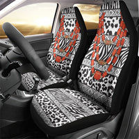 Nigeria Traditional Coral Bead Attire Car Seat Cover African Tribal Element Wild Animal Skins
