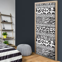 Nigeria Traditional Coral Bead Attire Door Cover African Tribal Element Wild Animal Skins