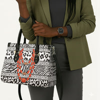 Nigeria Traditional Coral Bead Attire Leather Bag African Tribal Element Wild Animal Skins