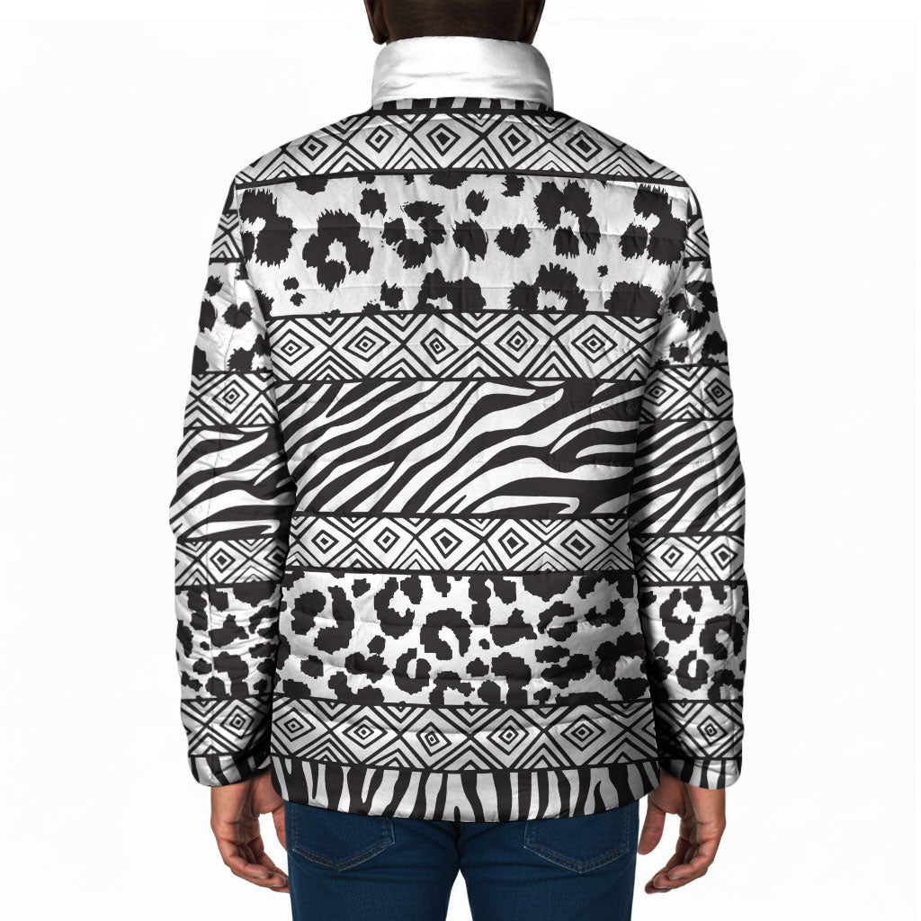 Nigeria Traditional Coral Bead Attire Padded Jacket African Tribal Element Wild Animal Skins