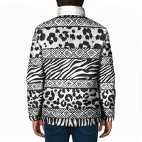 Nigeria Traditional Coral Bead Attire Padded Jacket African Tribal Element Wild Animal Skins