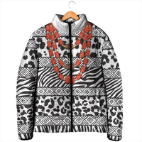 Nigeria Traditional Coral Bead Attire Padded Jacket African Tribal Element Wild Animal Skins