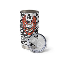Nigeria Traditional Coral Bead Attire Tumbler Cup African Tribal Element Wild Animal Skins
