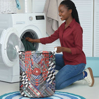 Nigeria Traditional Coral Bead Attire Laundry Basket Tribal African Style