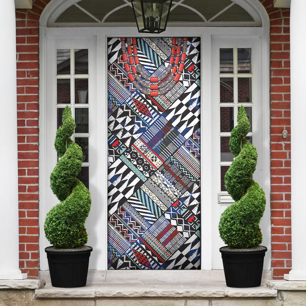 Nigeria Traditional Coral Bead Attire Door Cover Tribal African Style