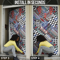 Nigeria Traditional Coral Bead Attire Door Cover Tribal African Style
