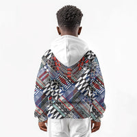 Nigeria Traditional Coral Bead Attire Kid Hoodie Tribal African Style