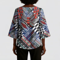 Nigeria Traditional Coral Bead Attire Kimono Sleeve Blouse Tribal African Style