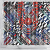 Nigeria Traditional Coral Bead Attire Shower Curtain Tribal African Style