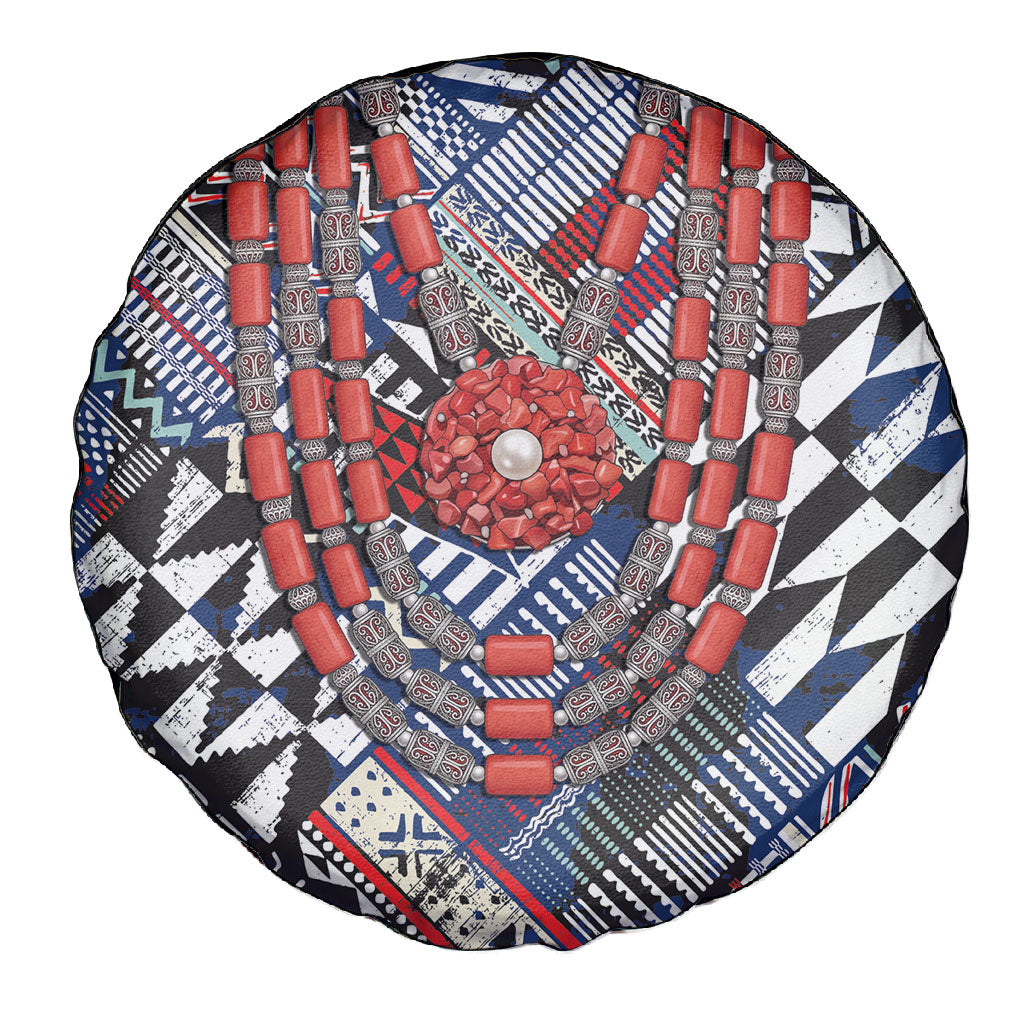 Nigeria Traditional Coral Bead Attire Spare Tire Cover Tribal African Style