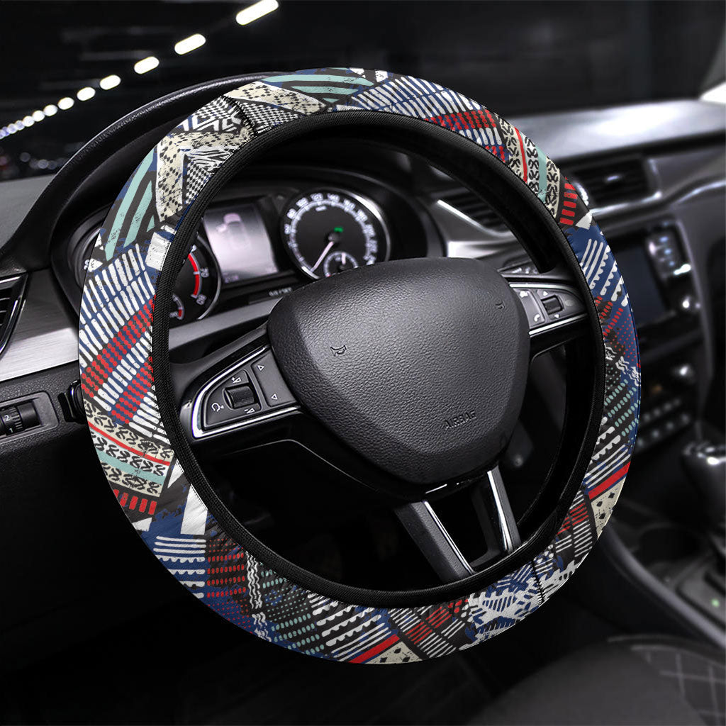 Nigeria Traditional Coral Bead Attire Steering Wheel Cover Tribal African Style
