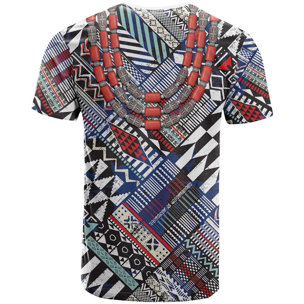 Nigeria Traditional Coral Bead Attire T shirt Tribal African Style